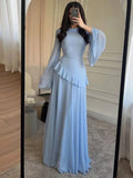 Soft Elegance Bell Sleeve Dress