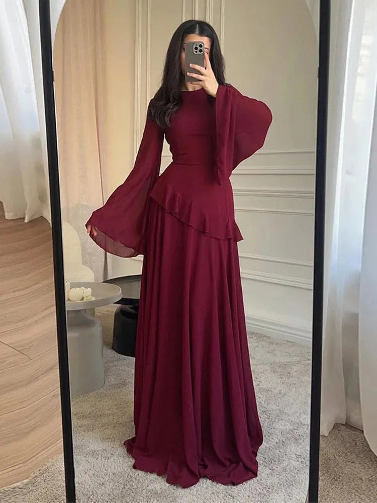 Soft Elegance Bell Sleeve Dress – Bellevora
